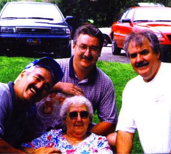 Geraldine's sister, Florence with us
